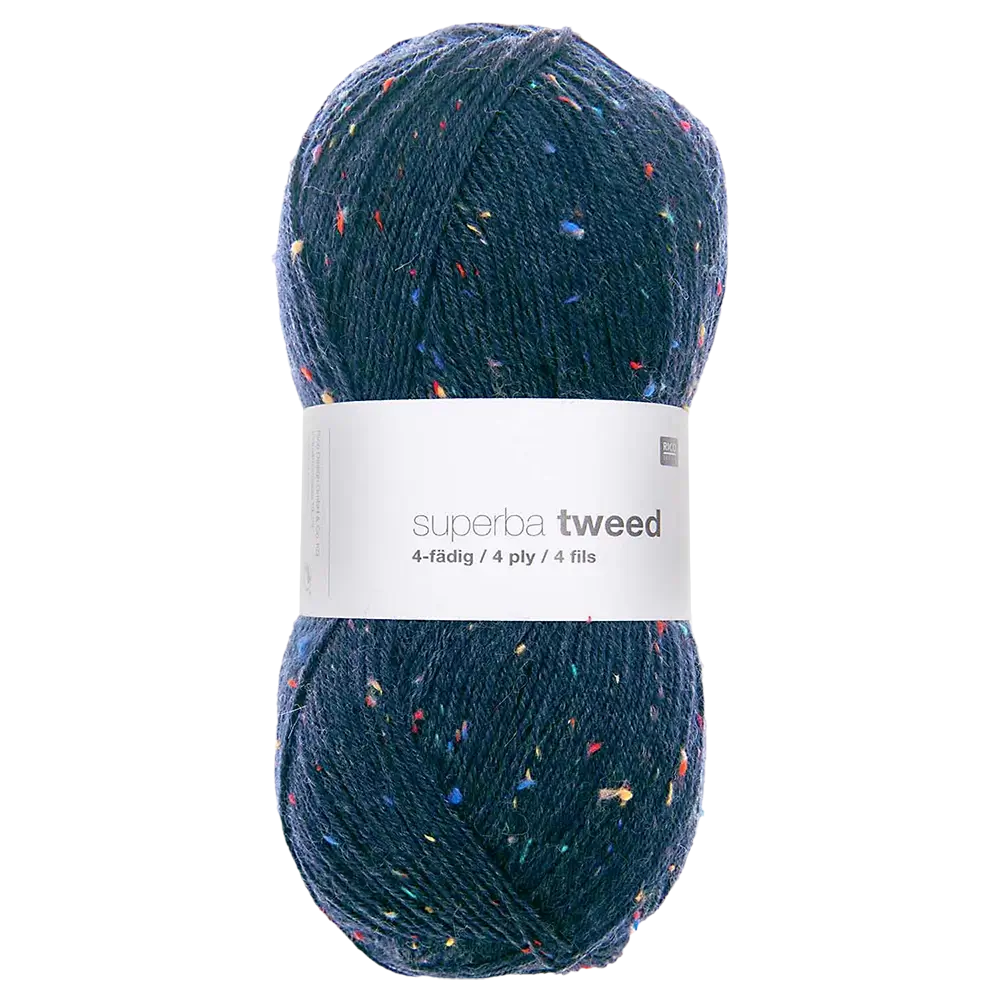 #Farbe_Rico Design Superba Tweed 4-fÀdig | 006 Marine