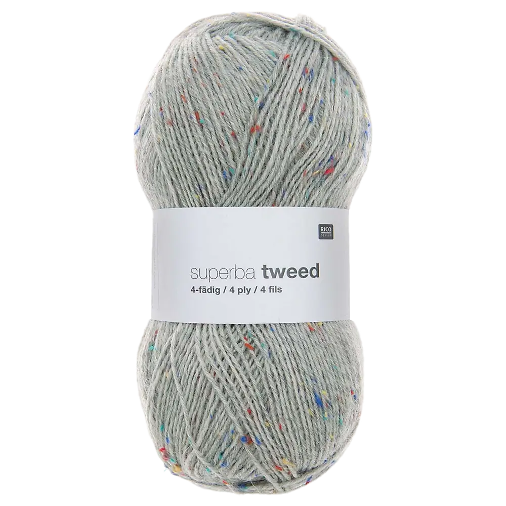 #Farbe_Rico Design Superba Tweed 4-fÀdig | 007 Hellgrau