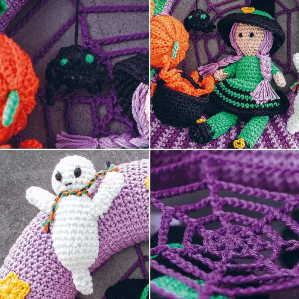 Türkranz Halloween Wreath (Häkelset)