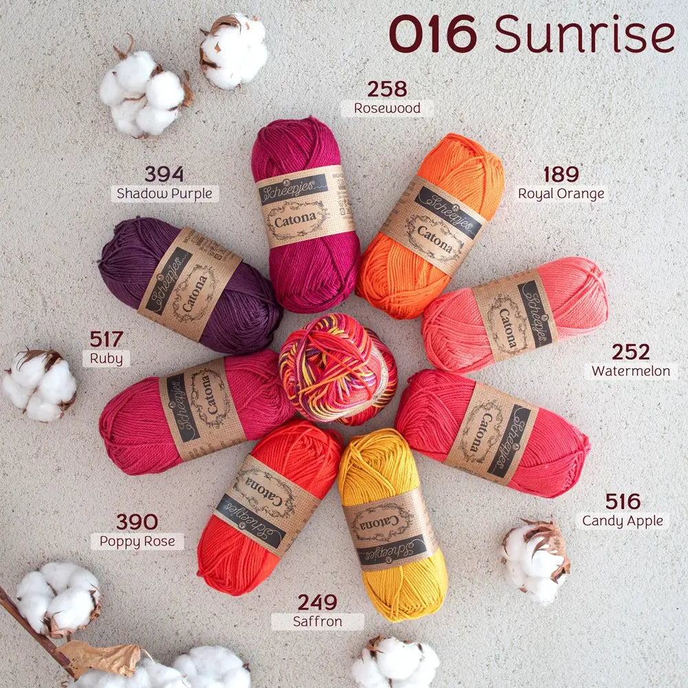 #Farbe_Scheepjes Catona Chroma | 016 Sunrise