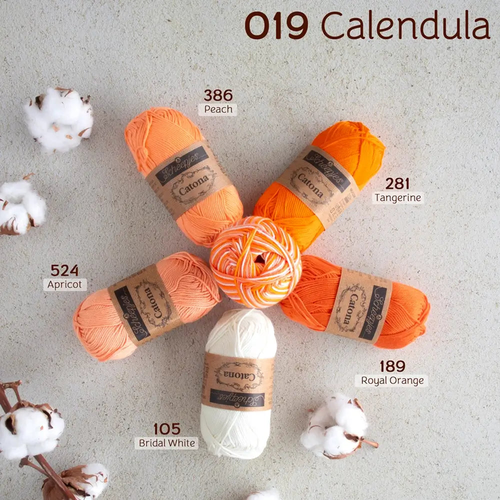 #Farbe_Scheepjes Catona Chroma | 019 Calendula