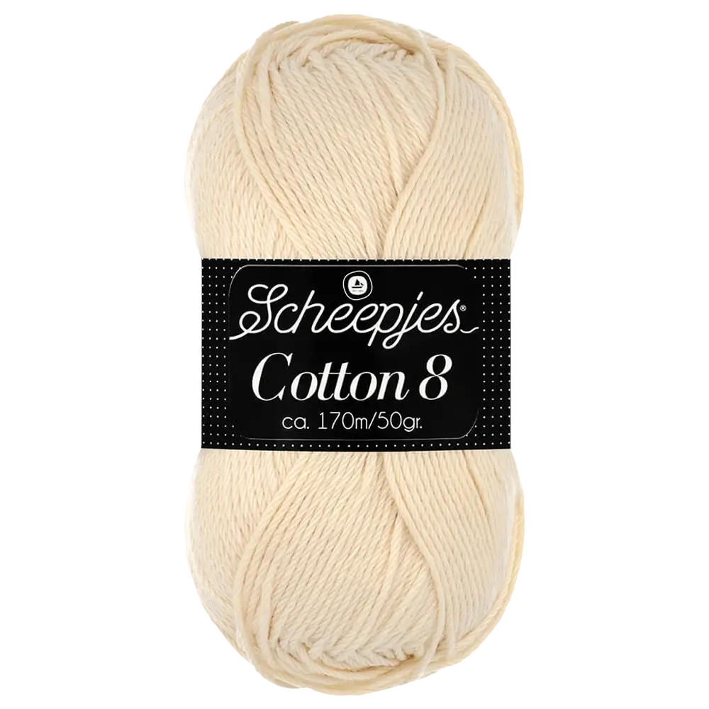 #Farbe_Scheepjes Cotton 8 | 501 Hellcreme