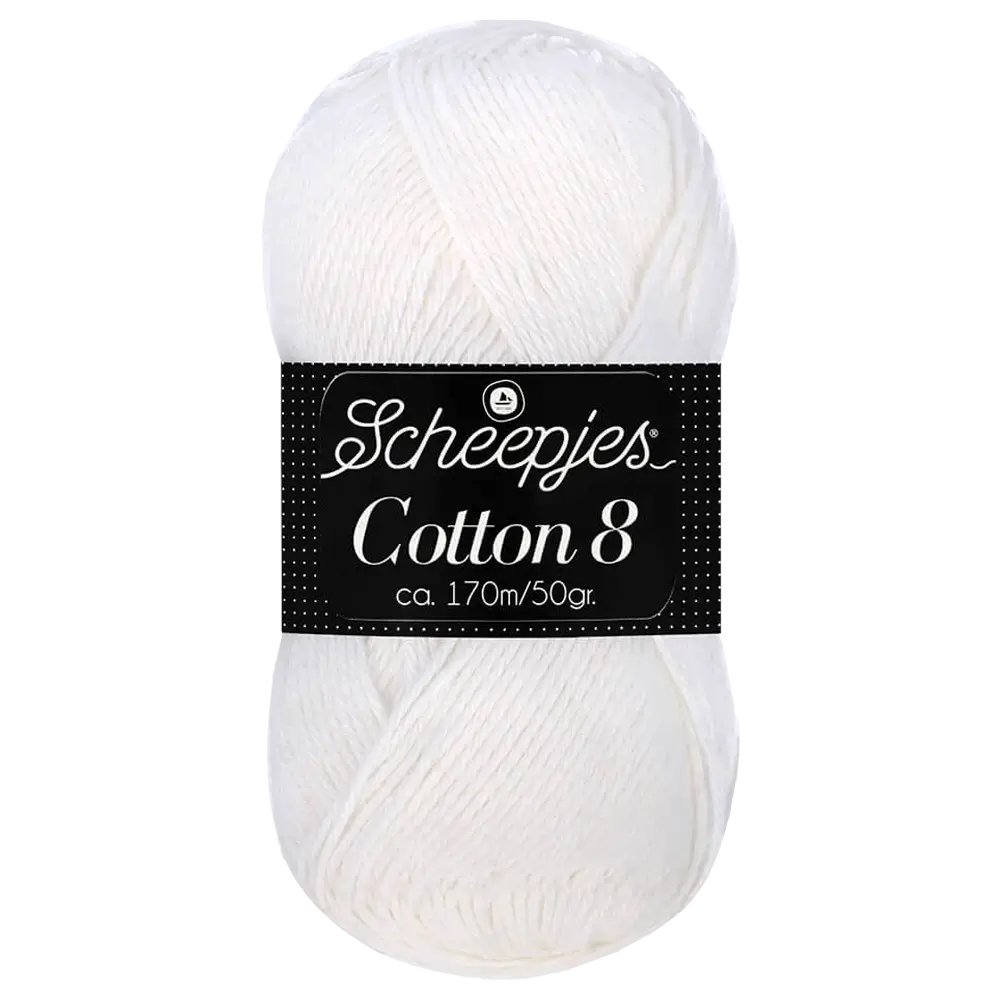 #Farbe_Scheepjes Cotton 8 | 502 Weiß