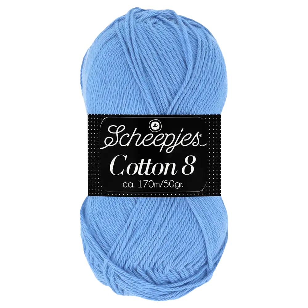 #Farbe_Scheepjes Cotton 8 | 506 Himmelblau