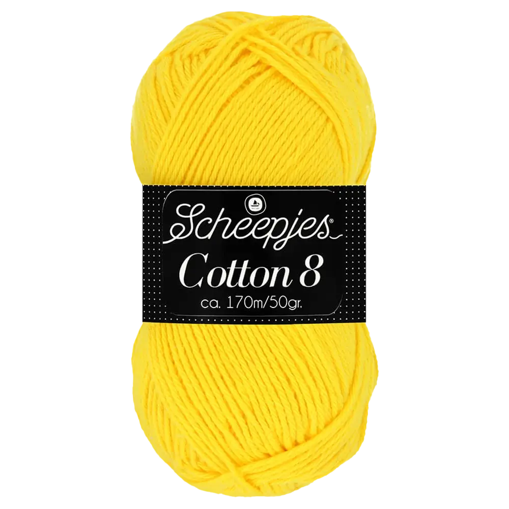 #Farbe_Scheepjes Cotton 8 | 551 Gelb