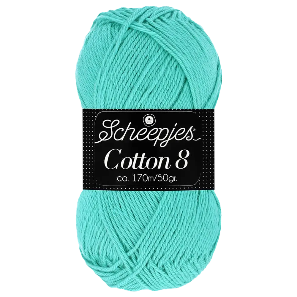 #Farbe_Scheepjes Cotton 8 | 665 Seegrün