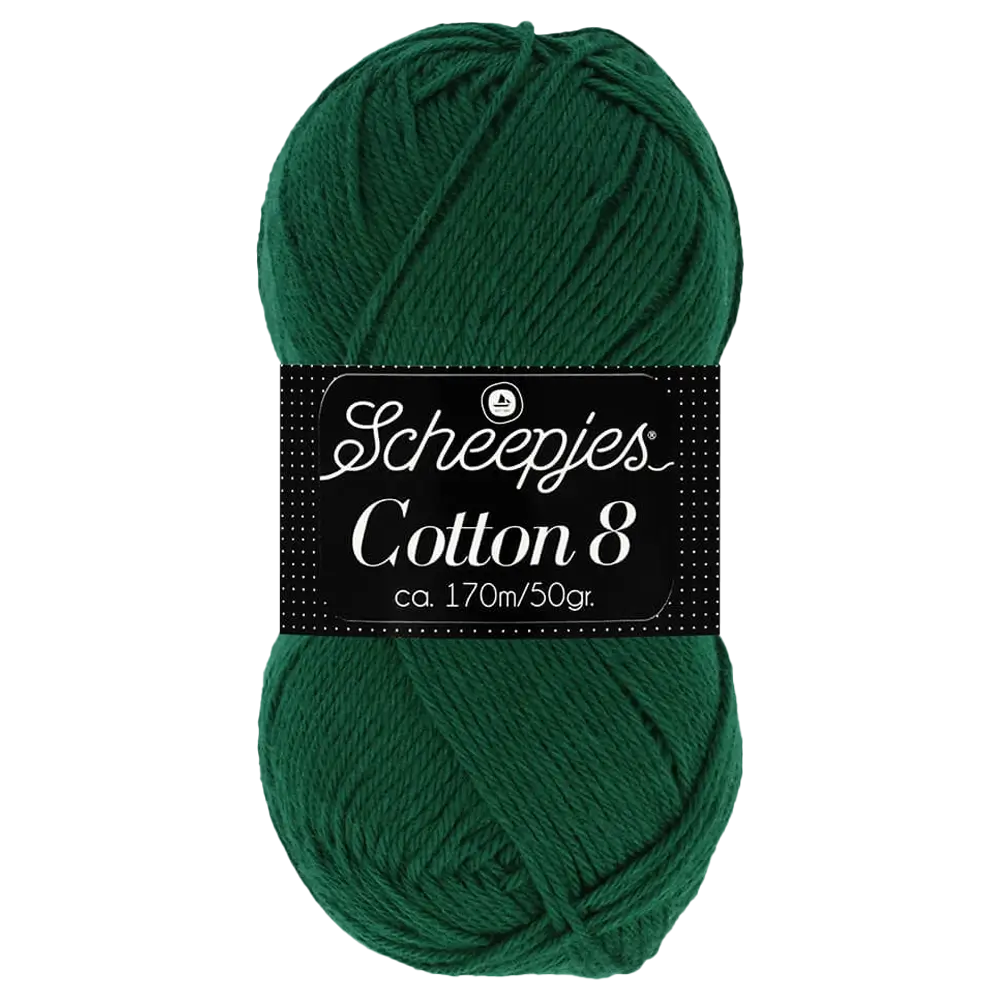 #Farbe_Scheepjes Cotton 8 | 713 Tannengrün