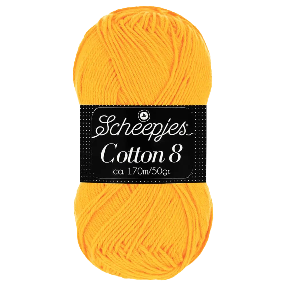 #Farbe_Scheepjes Cotton 8 | 714 Intensivgelb
