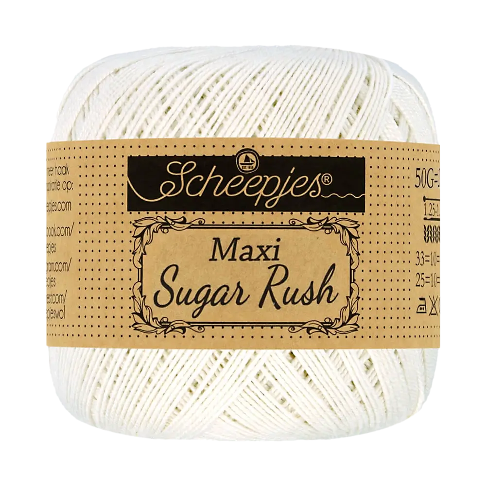 #Farbe_Scheepjes Maxi Sugar Rush | 105 Bridal White