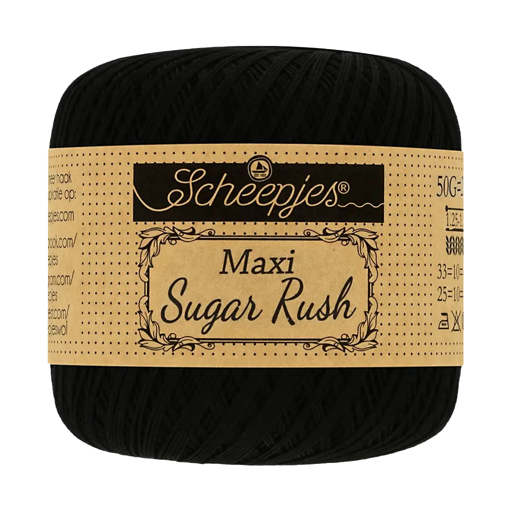 #Farbe_Scheepjes Maxi Sugar Rush | 110 Black