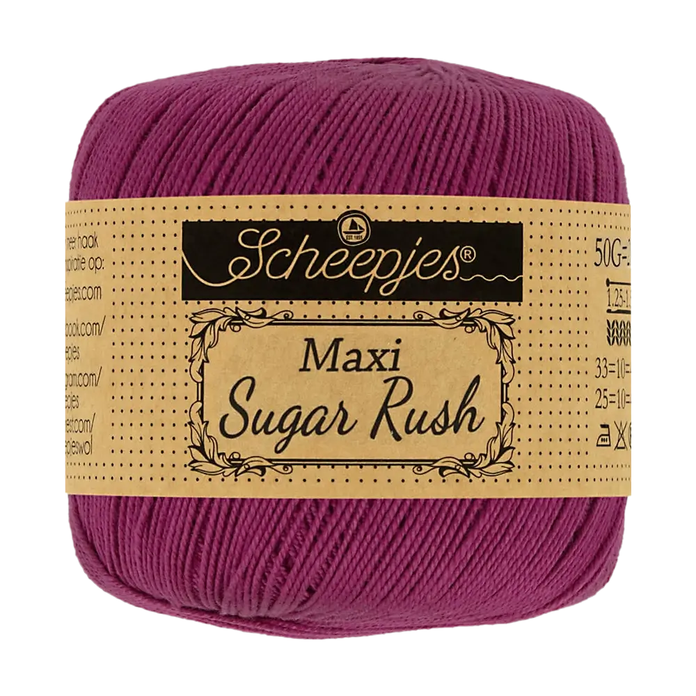 #Farbe_Scheepjes Maxi Sugar Rush | 128 Tyrian Purple