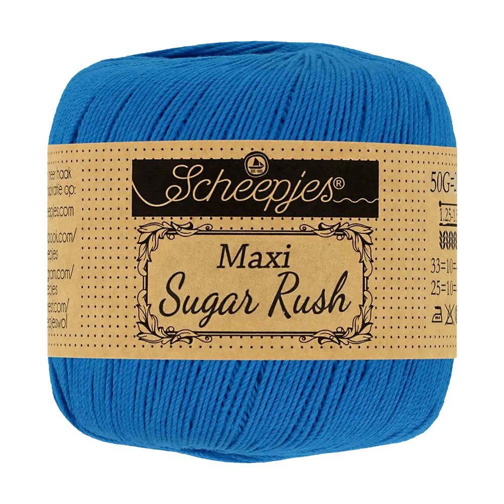 #Farbe_Scheepjes Maxi Sugar Rush | 201 Electric Blue