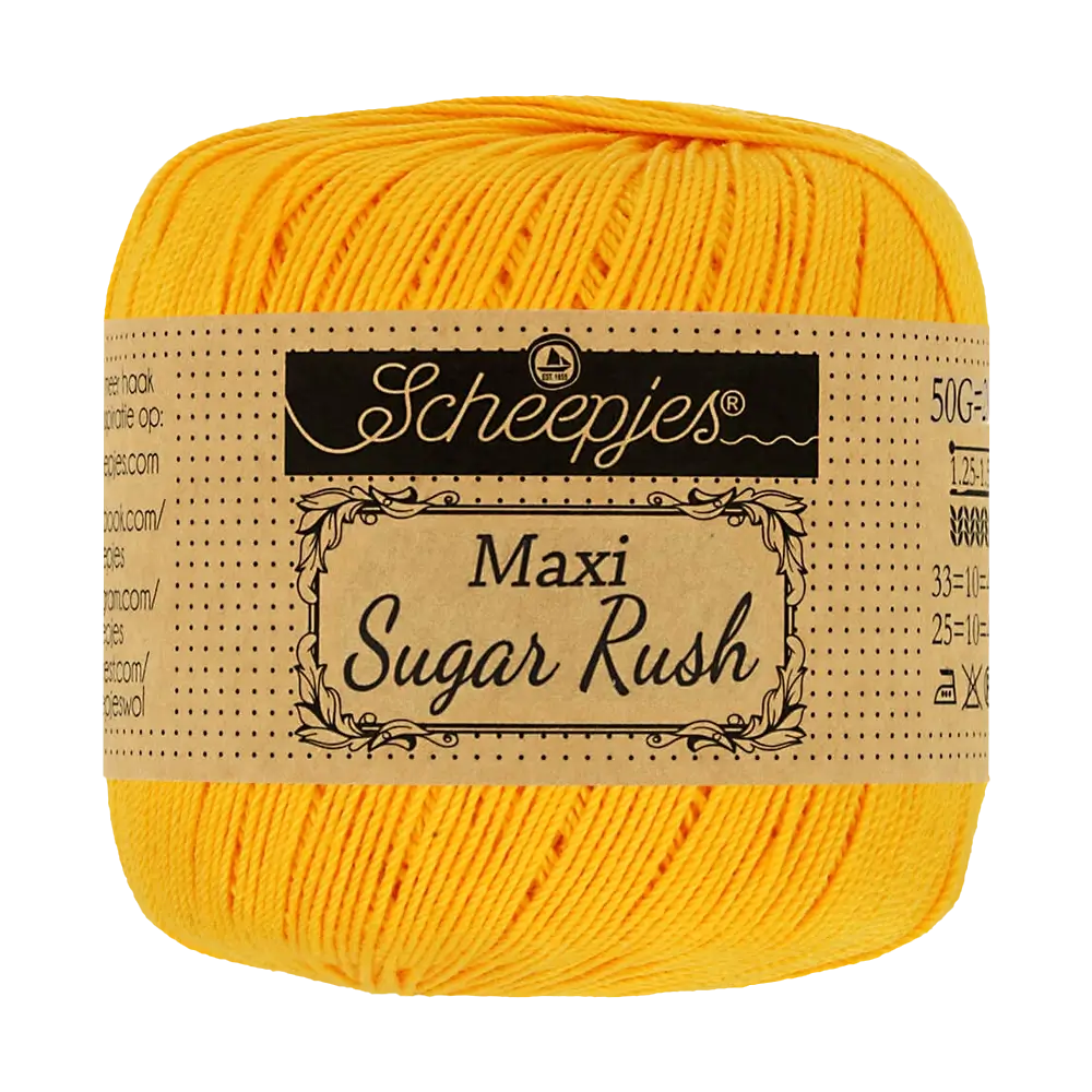#Farbe_Scheepjes Maxi Sugar Rush | 208 Yellow Gold