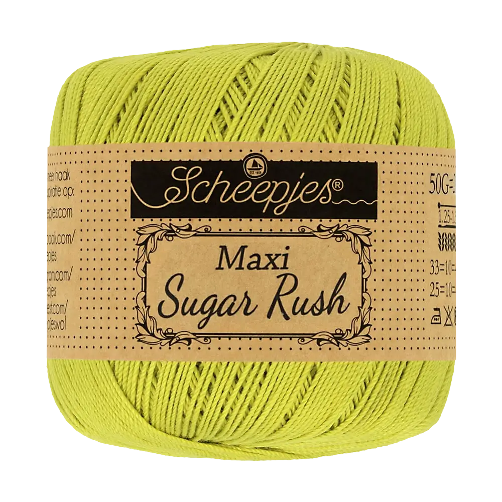 #Farbe_Scheepjes Maxi Sugar Rush | 245 Green Yellow