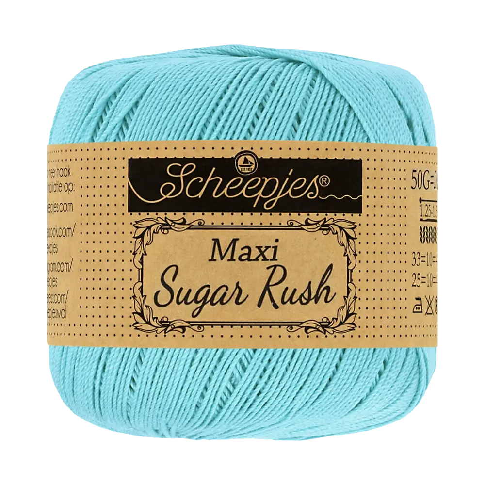 #Farbe_Scheepjes Maxi Sugar Rush | 397 Cyan