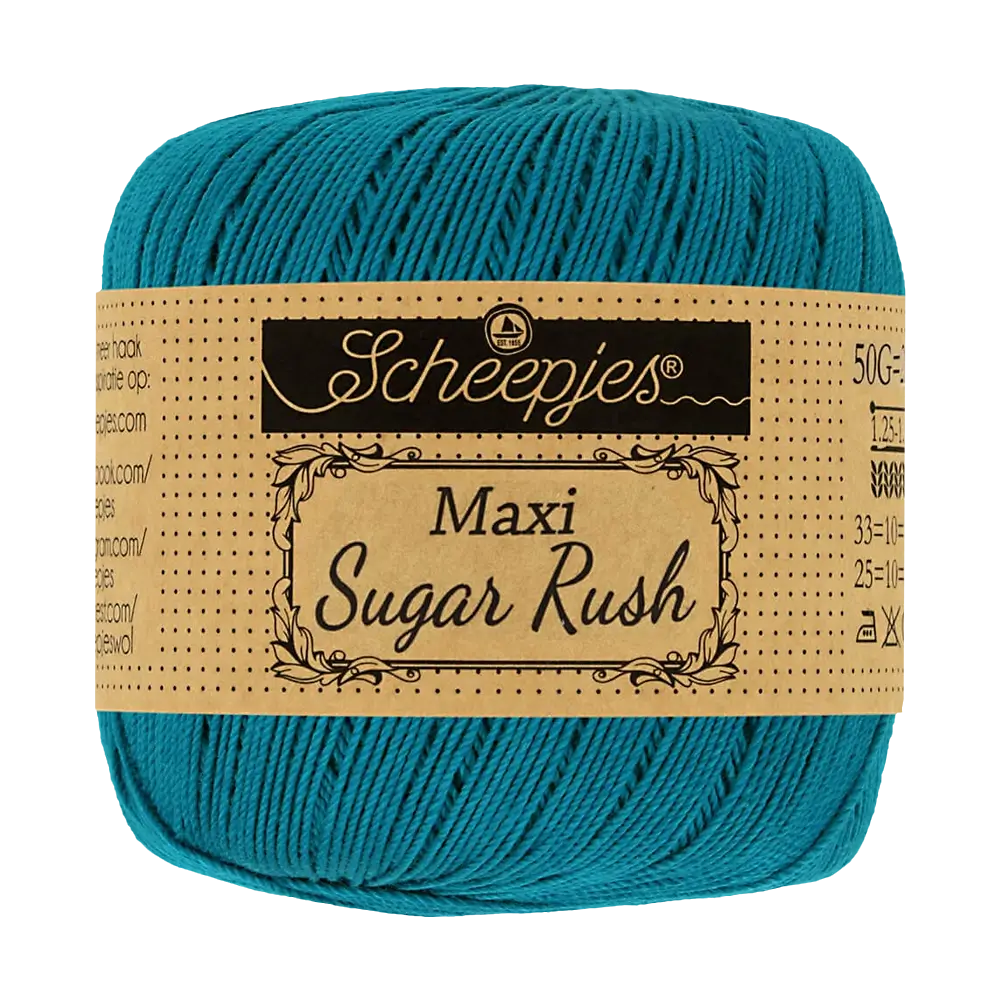 #Farbe_Scheepjes Maxi Sugar Rush | 400 Petron Blue