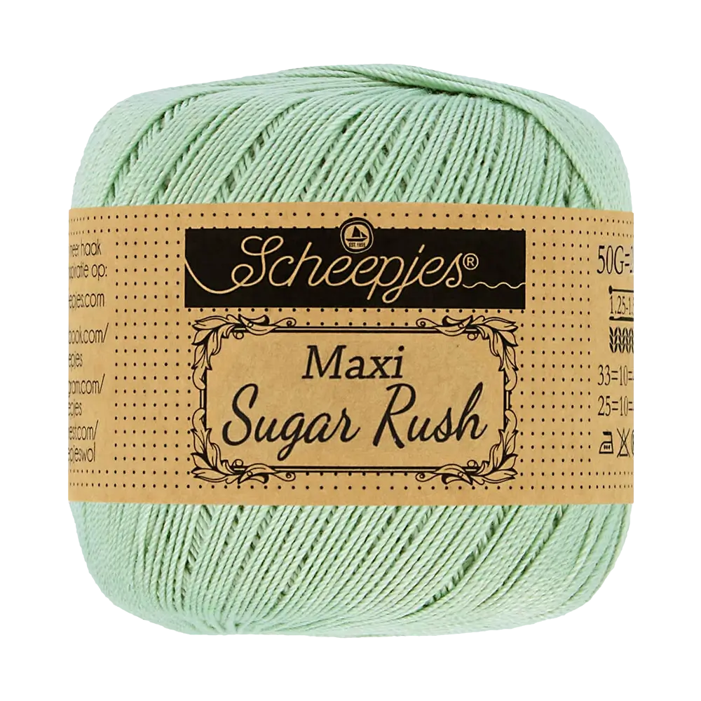 #Farbe_Scheepjes Maxi Sugar Rush | 402 Silver Green