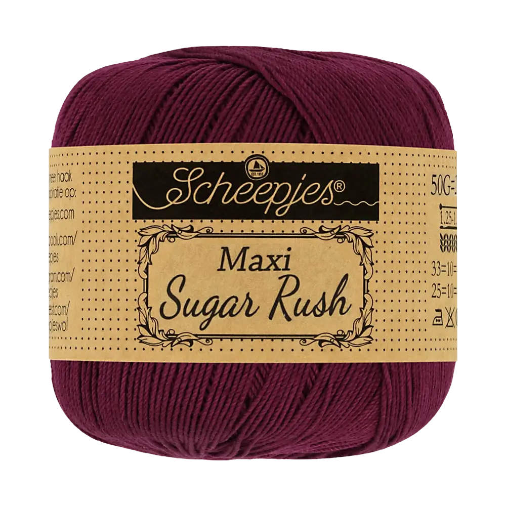 #Farbe_Scheepjes Maxi Sugar Rush | 750 Bordeaux