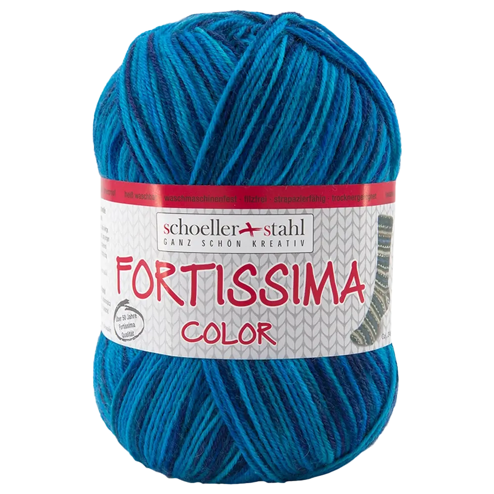 #Farbe_Schoeller + Stahl Fortissima Color 4-fach | 2451 Lagune