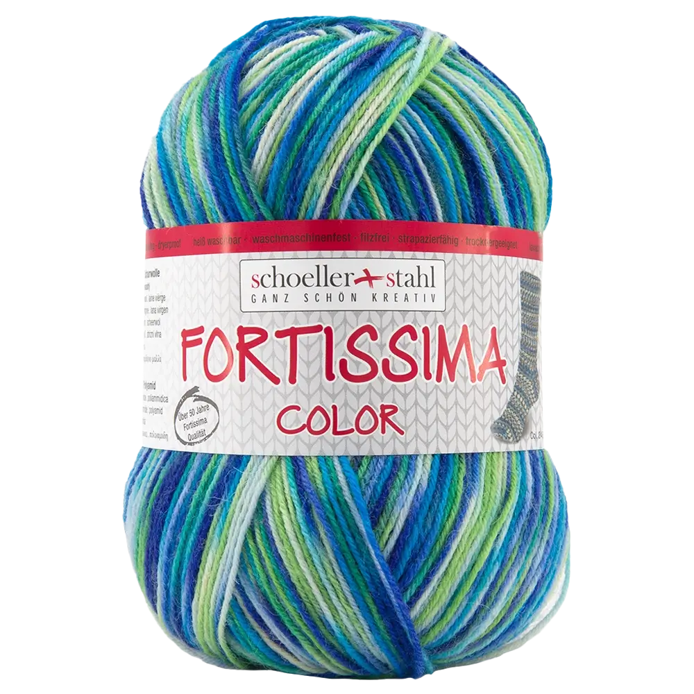 #Farbe_Schoeller + Stahl Fortissima Color 4-fach | 2472 Saphir