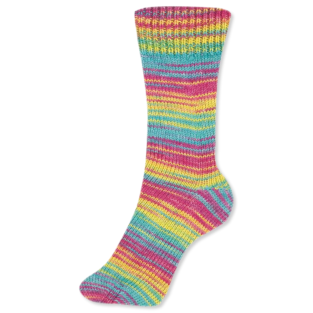 #Farbe_Schoeller + Stahl Fortissima Color 4-fach | 2487 Regenbogen