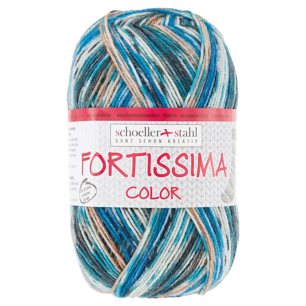 #Farbe_Schoeller + Stahl Fortissima Color 4-fach | 2490 Eichelhäher