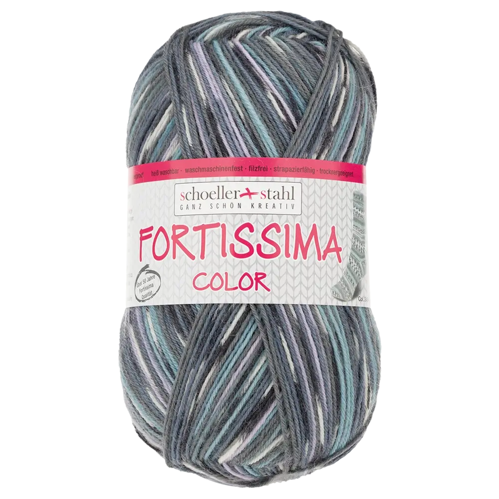 #Farbe_Schoeller + Stahl Fortissima Color 4-fach | 2494 Grau