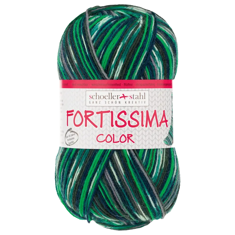 #Farbe_Schoeller + Stahl Fortissima Color 4-fach | 2495 Gras