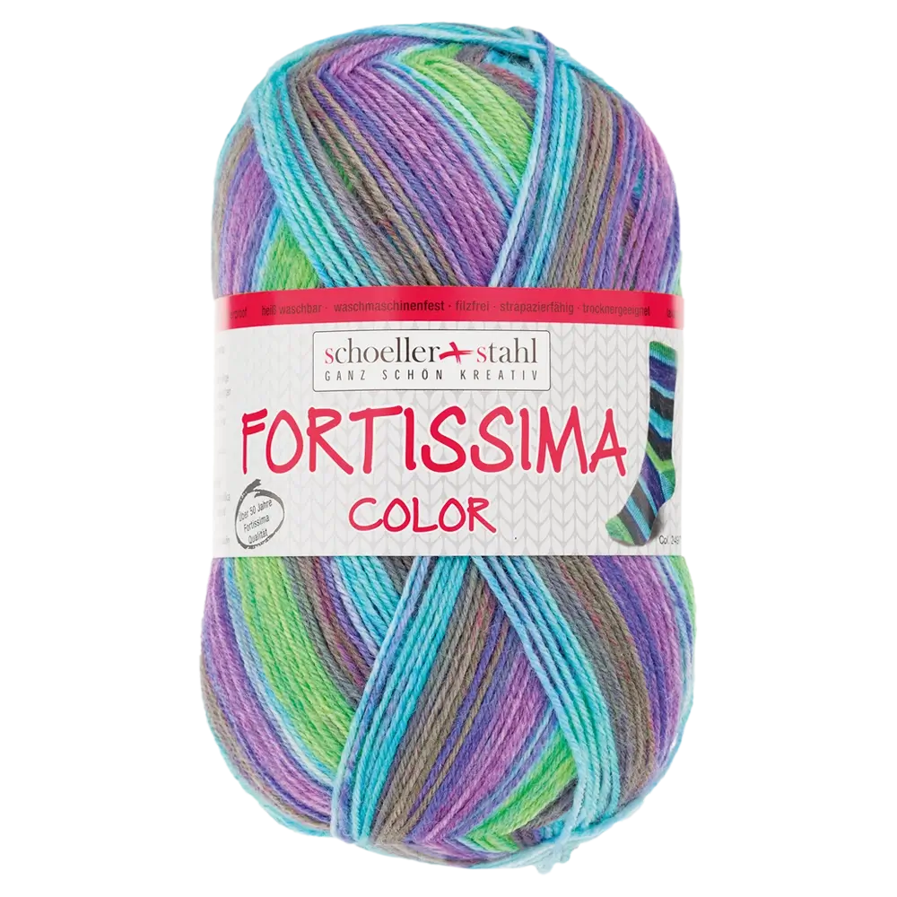#Farbe_Schoeller + Stahl Fortissima Color 4-fach | 2497 Kiwi