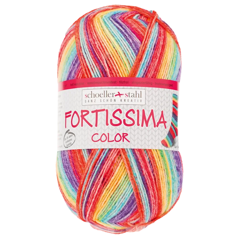 #Farbe_Schoeller + Stahl Fortissima Color 4-fach | 2498 Mango