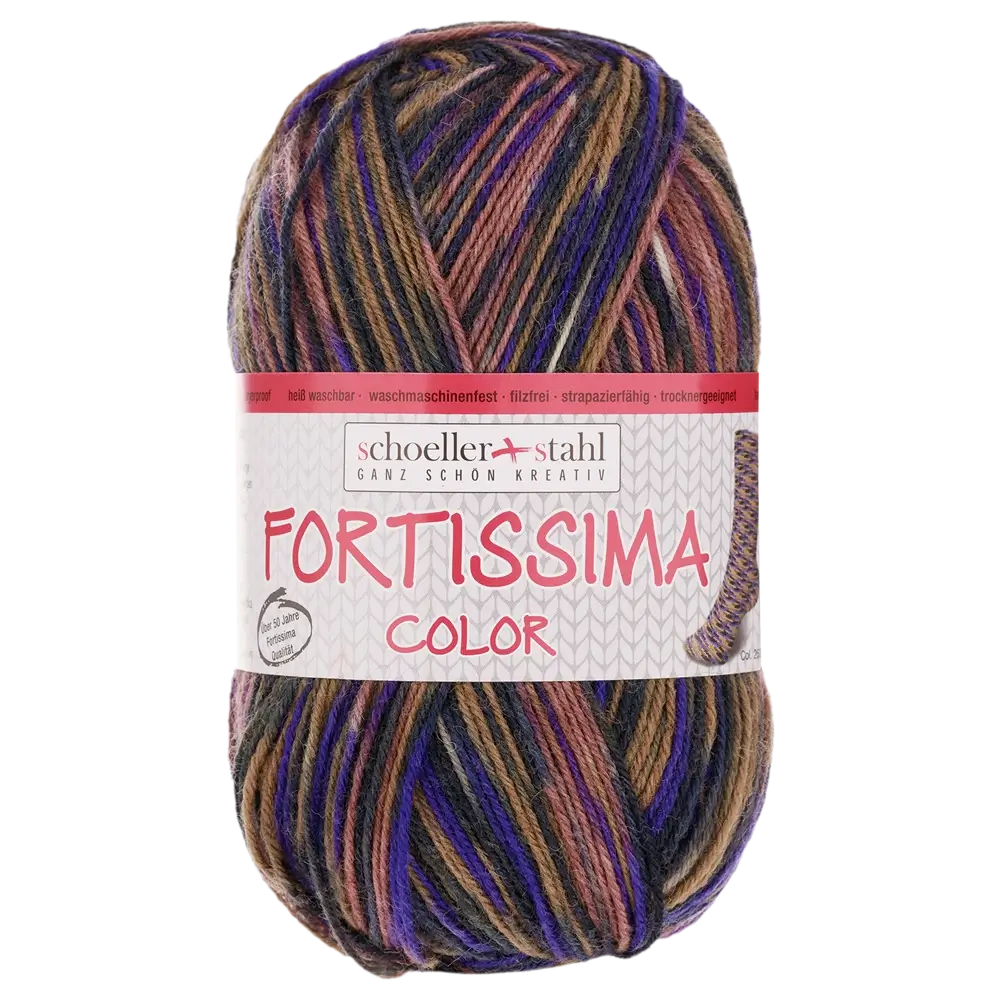 #Farbe_Schoeller + Stahl Fortissima Color 4-fach | 2502 Borke