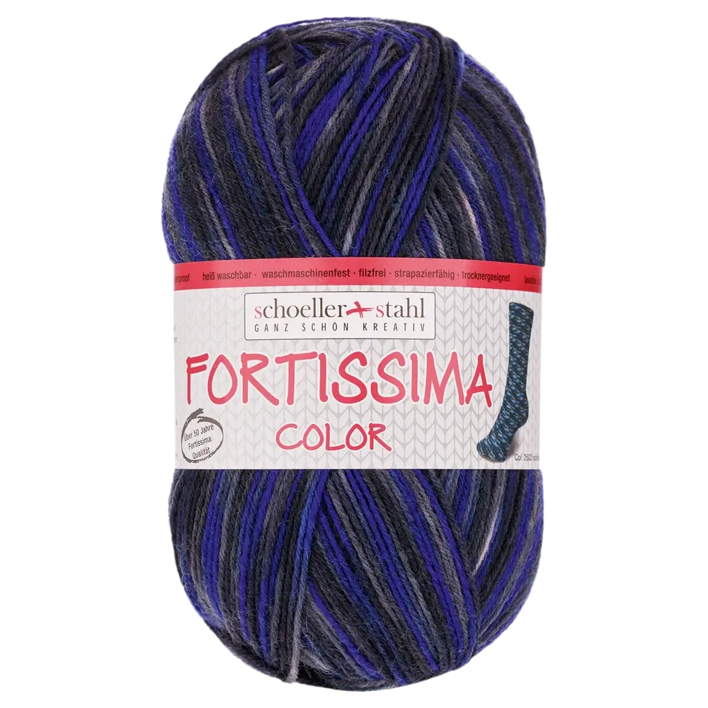 #Farbe_Schoeller + Stahl Fortissima Color 4-fach | 2503 Schiefer