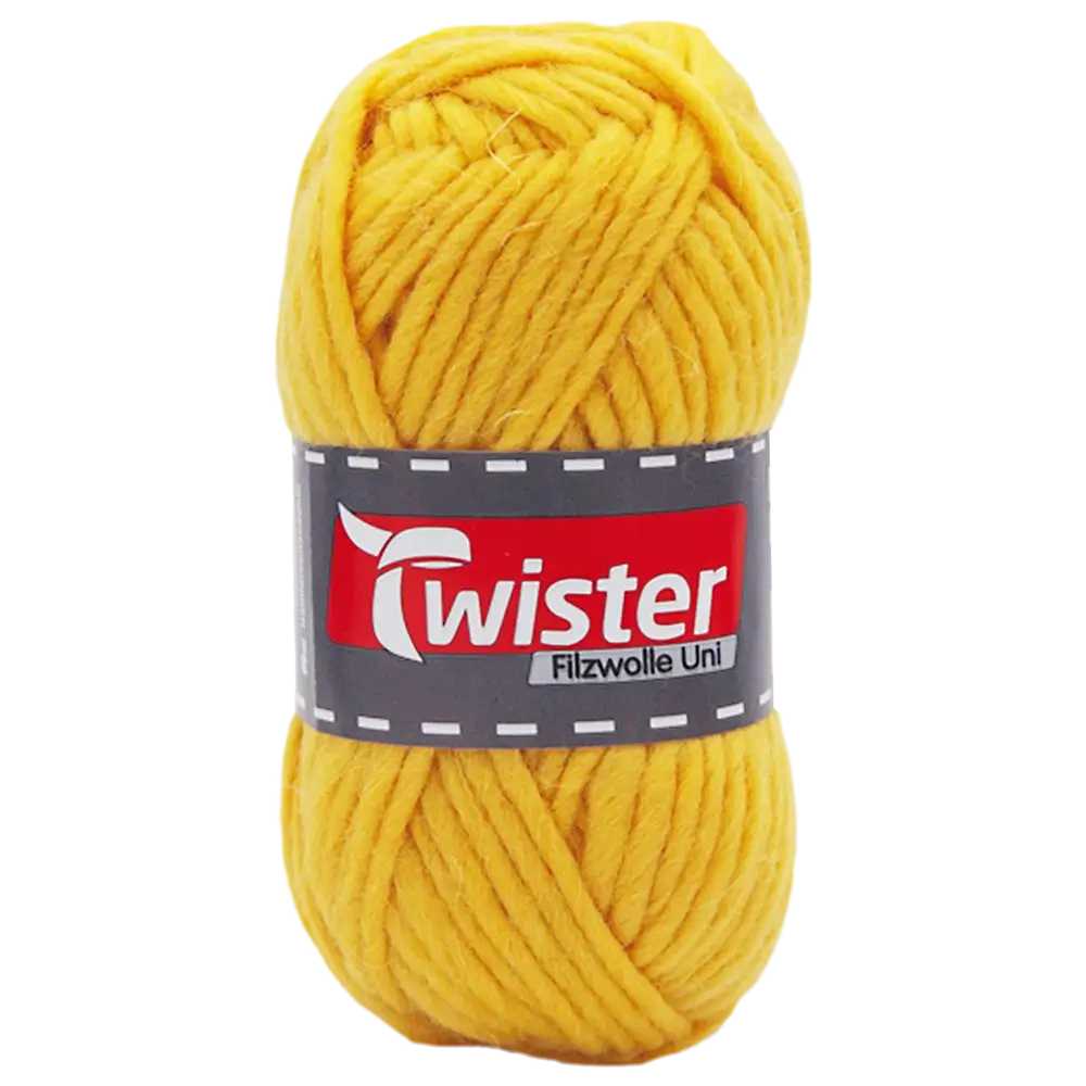 #Farbe_Twister Filzwolle Uni | 25 Gelb