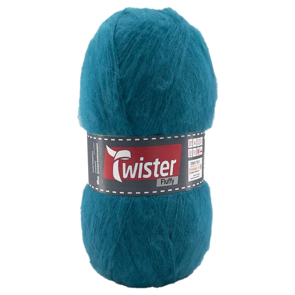 #Farbe_Twister Fluffy | 65 Petrol