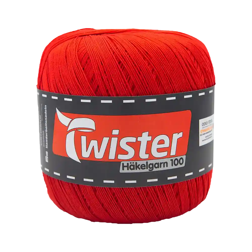 #Farbe_Twister Häkelgarn 100 | 35 Rot