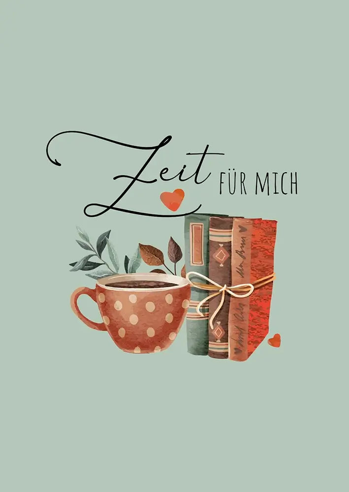 #Design_Karte 149: Grau - Zeit für mich.
