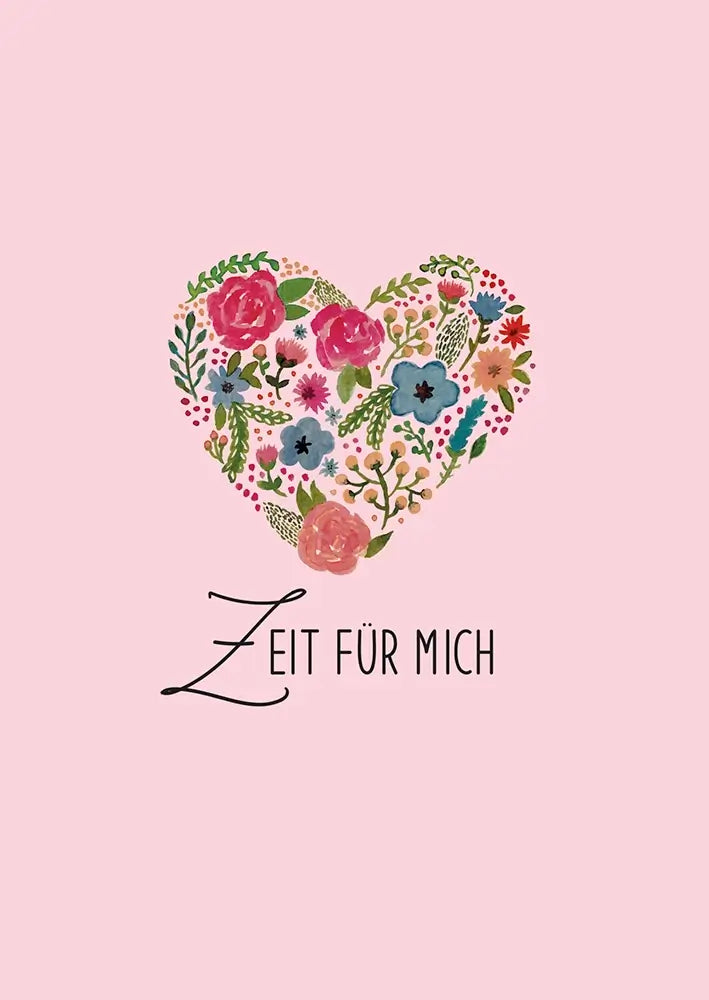 #Design_Karte 163: Rosa - Zeit für mich.