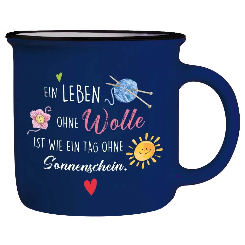 Tasse T70: Ein Leben ohne Wolle ist wie ein Tag ohne Sonnenschein