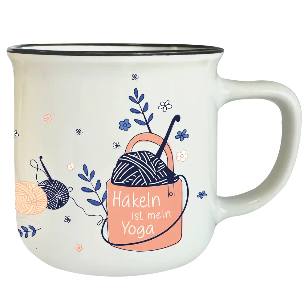 Jumbo-Tasse T184: Häkeln ist mein Yoga