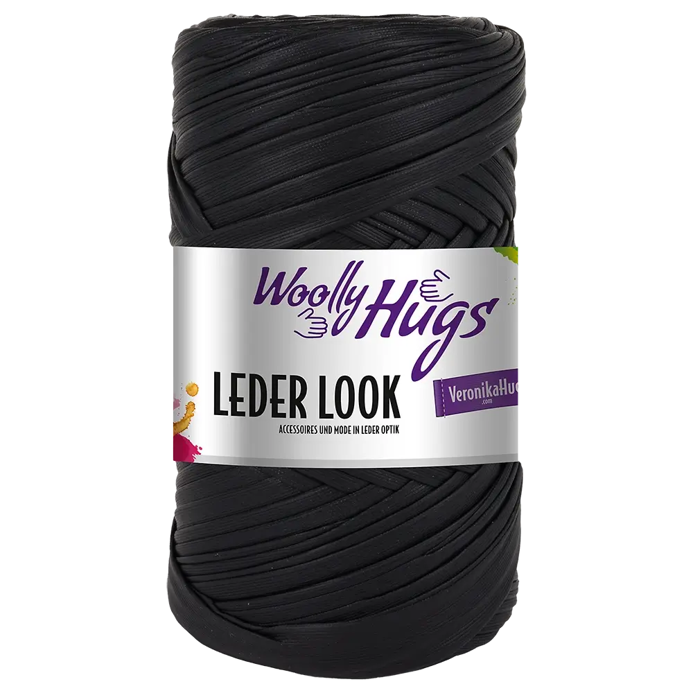 #Farbe_Woolly Hugs Leder Look | 99 Black