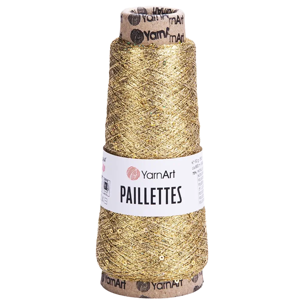 #Farbe_YarnArt Paillettes | 8002 Gold