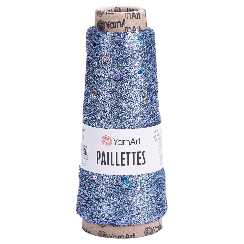 #Farbe_YarnArt Paillettes | 8003 Hellblau