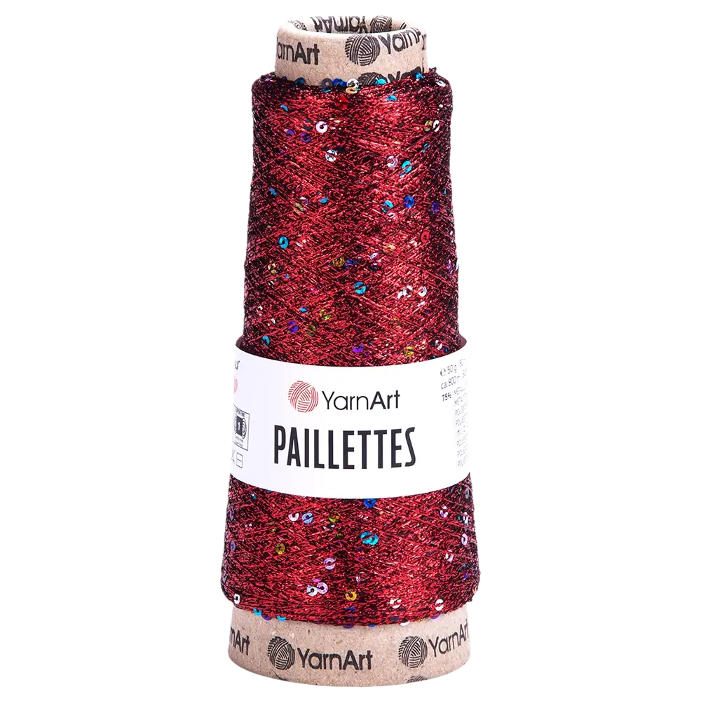 #Farbe_YarnArt Paillettes | 8006 Rot