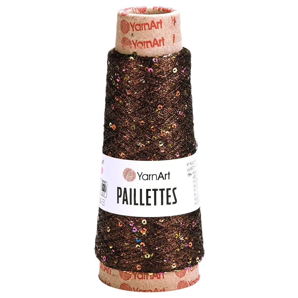 #Farbe_YarnArt Paillettes | 8007 Dunkelbraun
