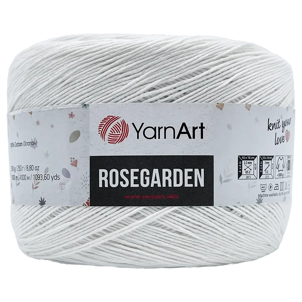#Farbe_YarnArt Rosegarden | 301 Weiß-Hellblau-Rosa-Blau