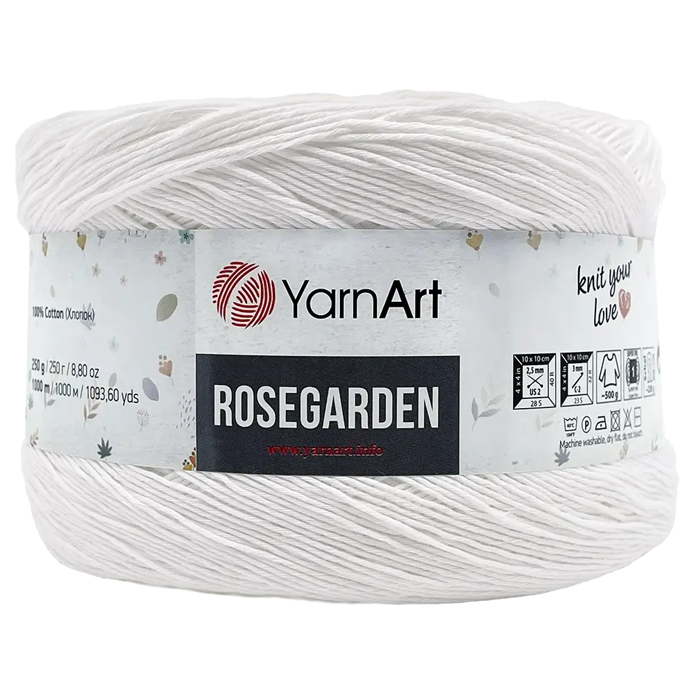 #Farbe_YarnArt Rosegarden | 302 Weiß-Vanille-Rosa-Apricot