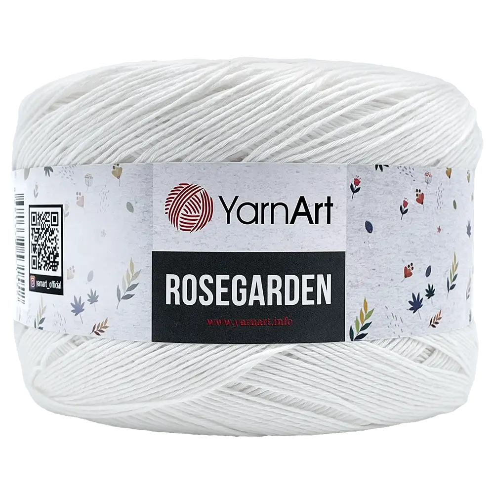 #Farbe_YarnArt Rosegarden | 307 Weiß-Gelb-Orange-Braun
