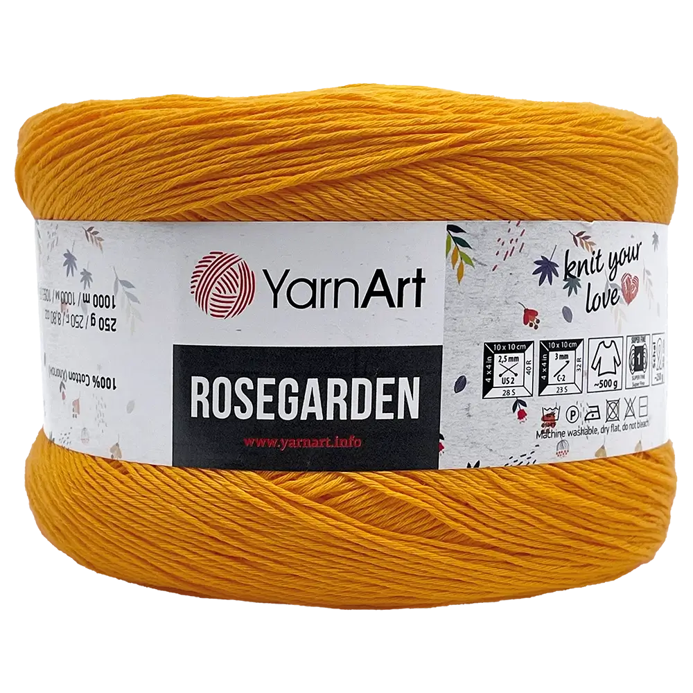 #Farbe_YarnArt Rosegarden | 309 Dunkelgelb-Gelb-Hellgelb