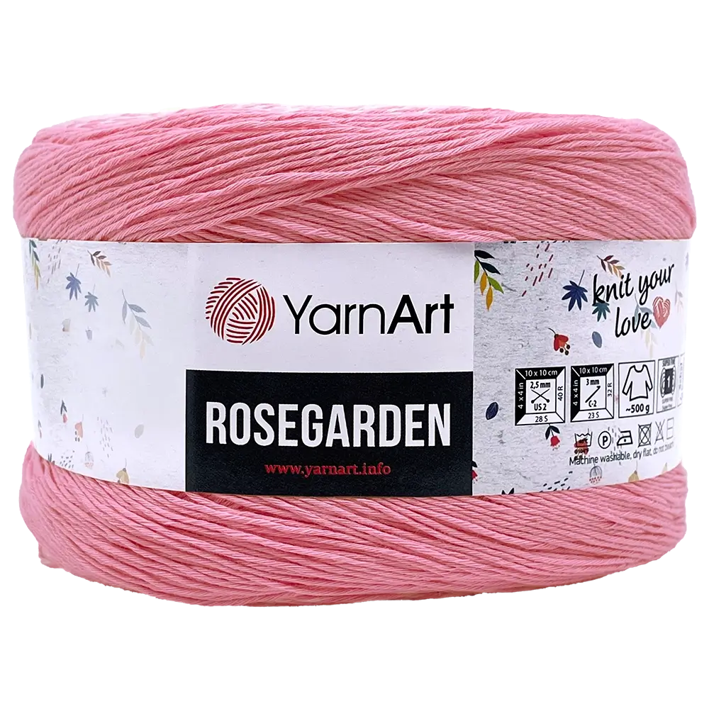 #Farbe_YarnArt Rosegarden | 314 Rosa-Hellrosa-Vanille-Grün