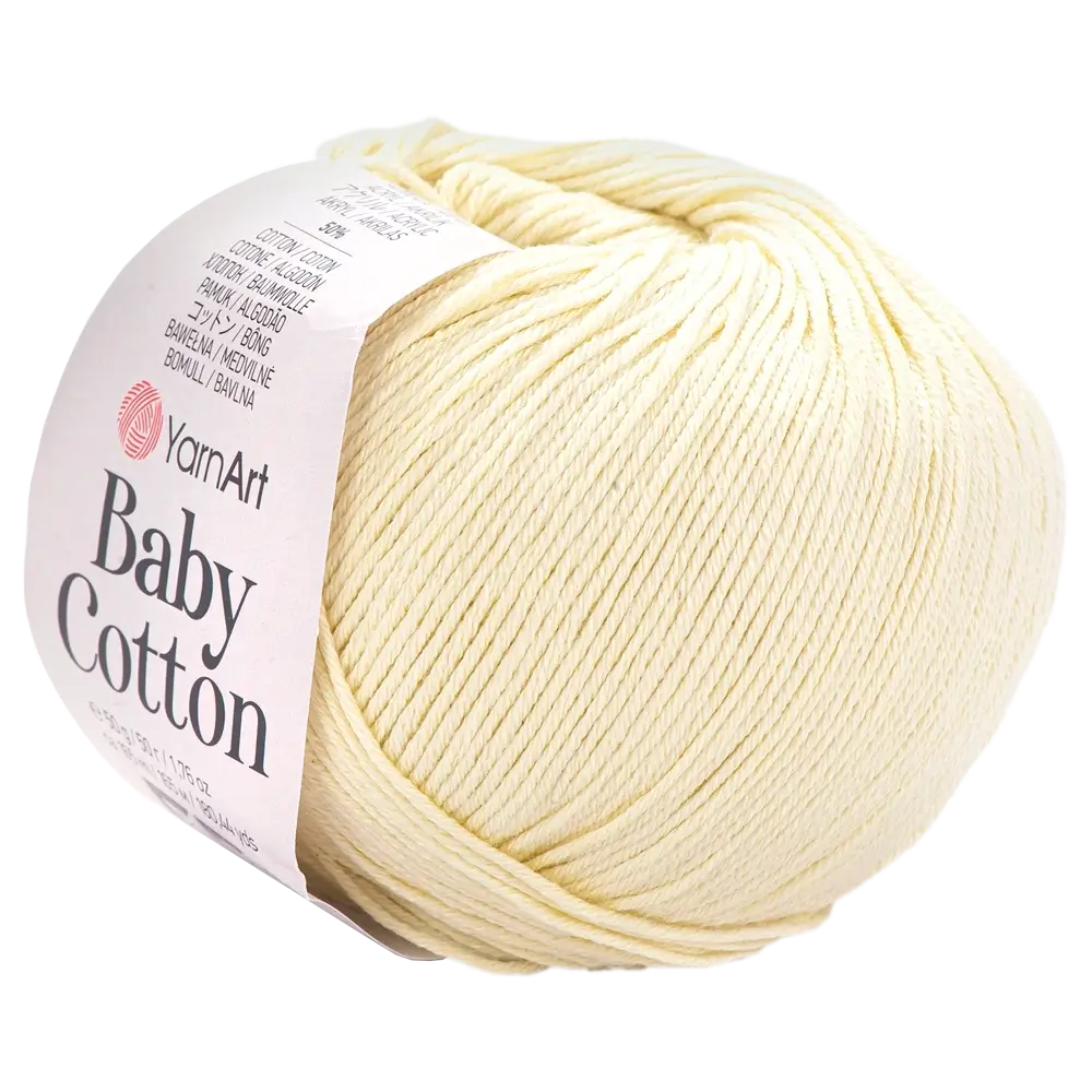 #Farbe_YarnArt Baby Cotton | 402 Creme